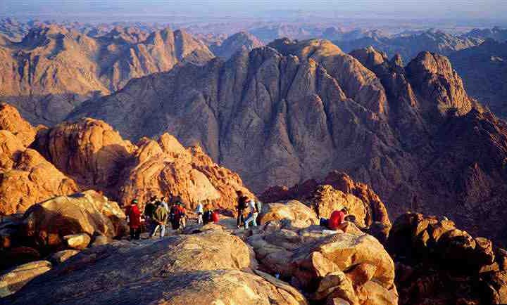Egypt Sinai Sunrise Гора Моисея и монастырь святой Екатерины